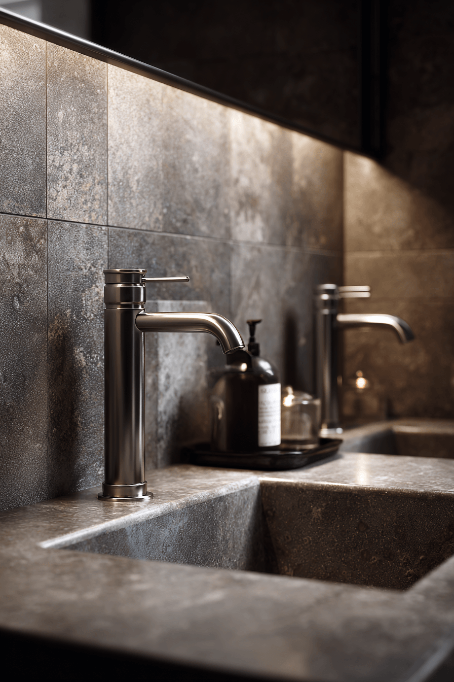 13 deep color bathroom design