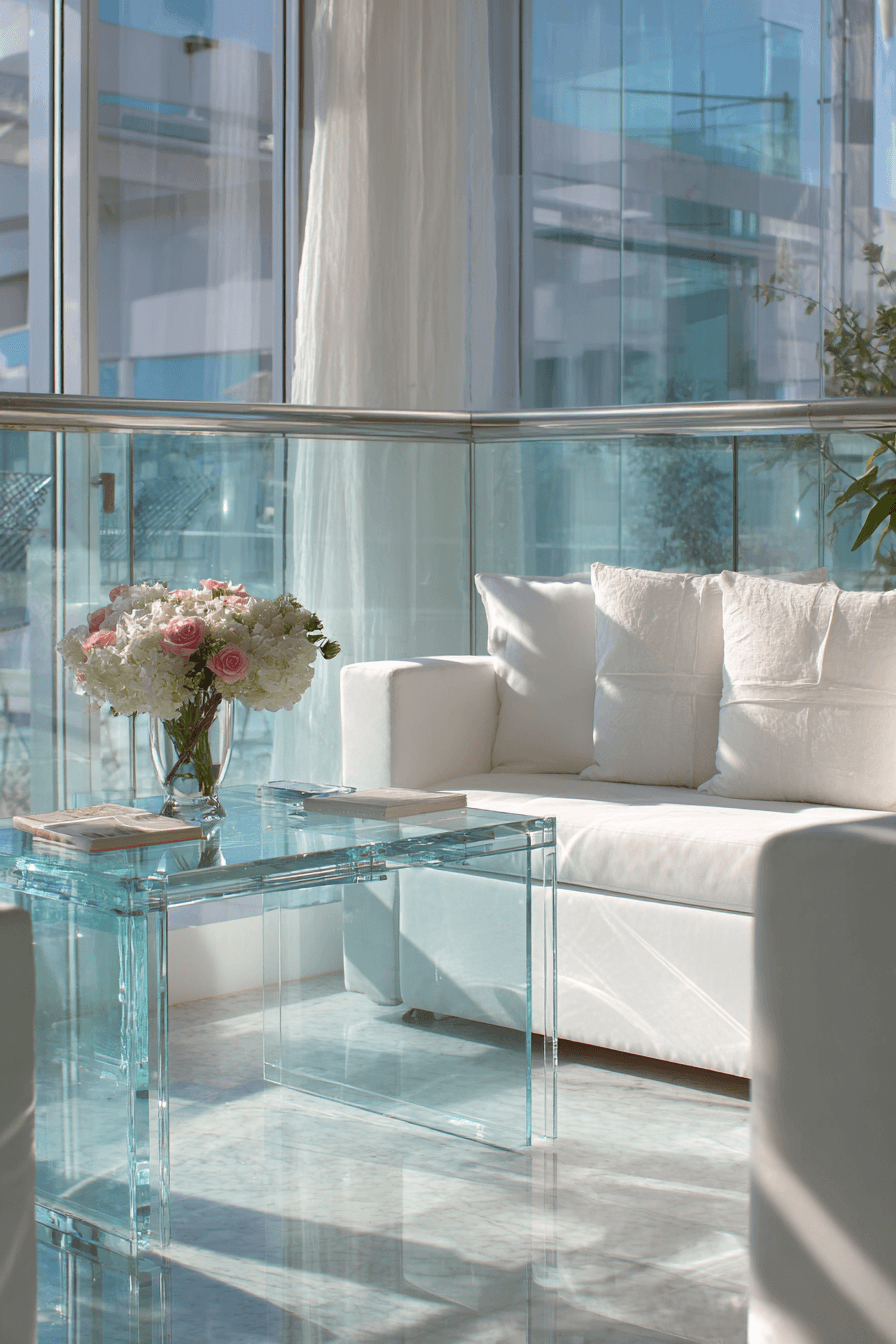 13 open glass balcony look