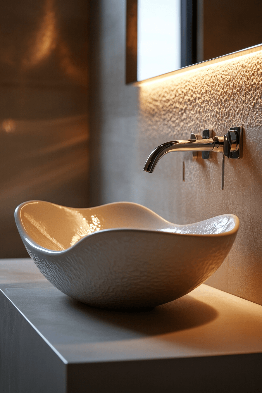 13 sculpted sink feature design