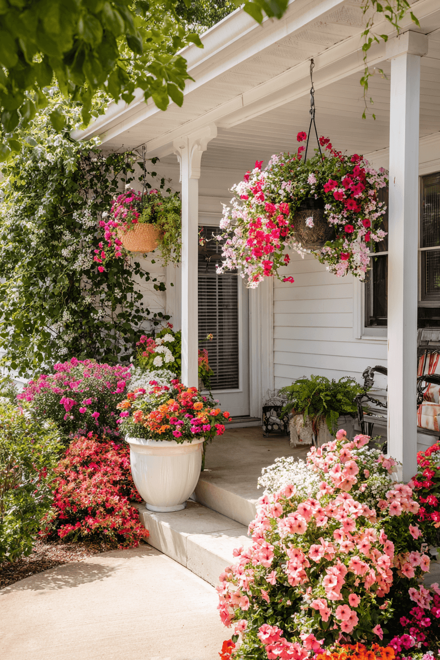 14 fresh floral porch setup