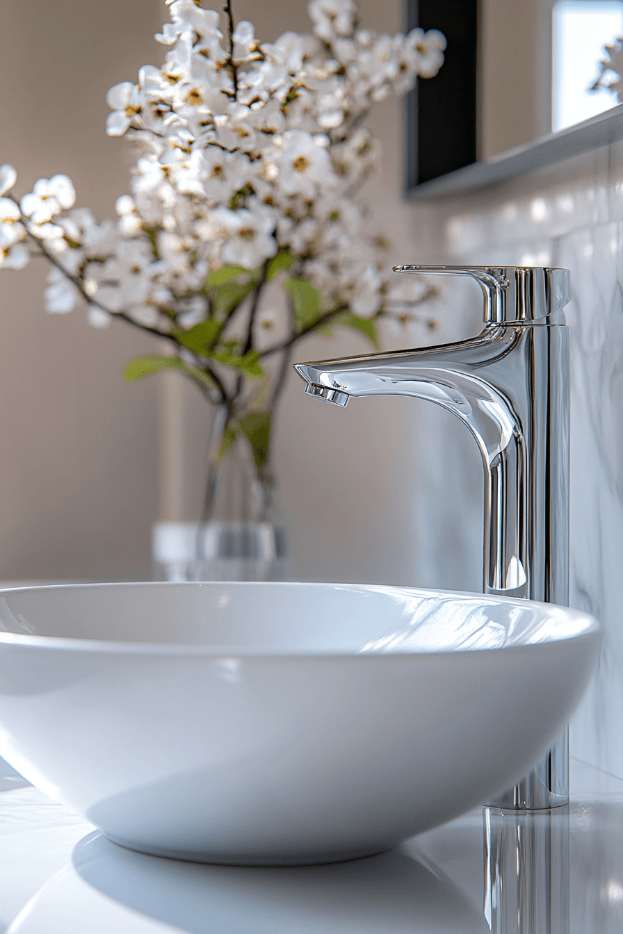 14 polished metal bath accents