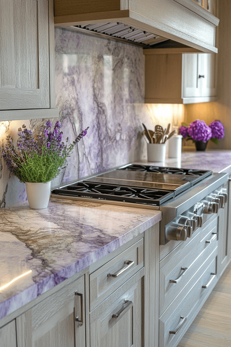 14 violet subtle pattern granite