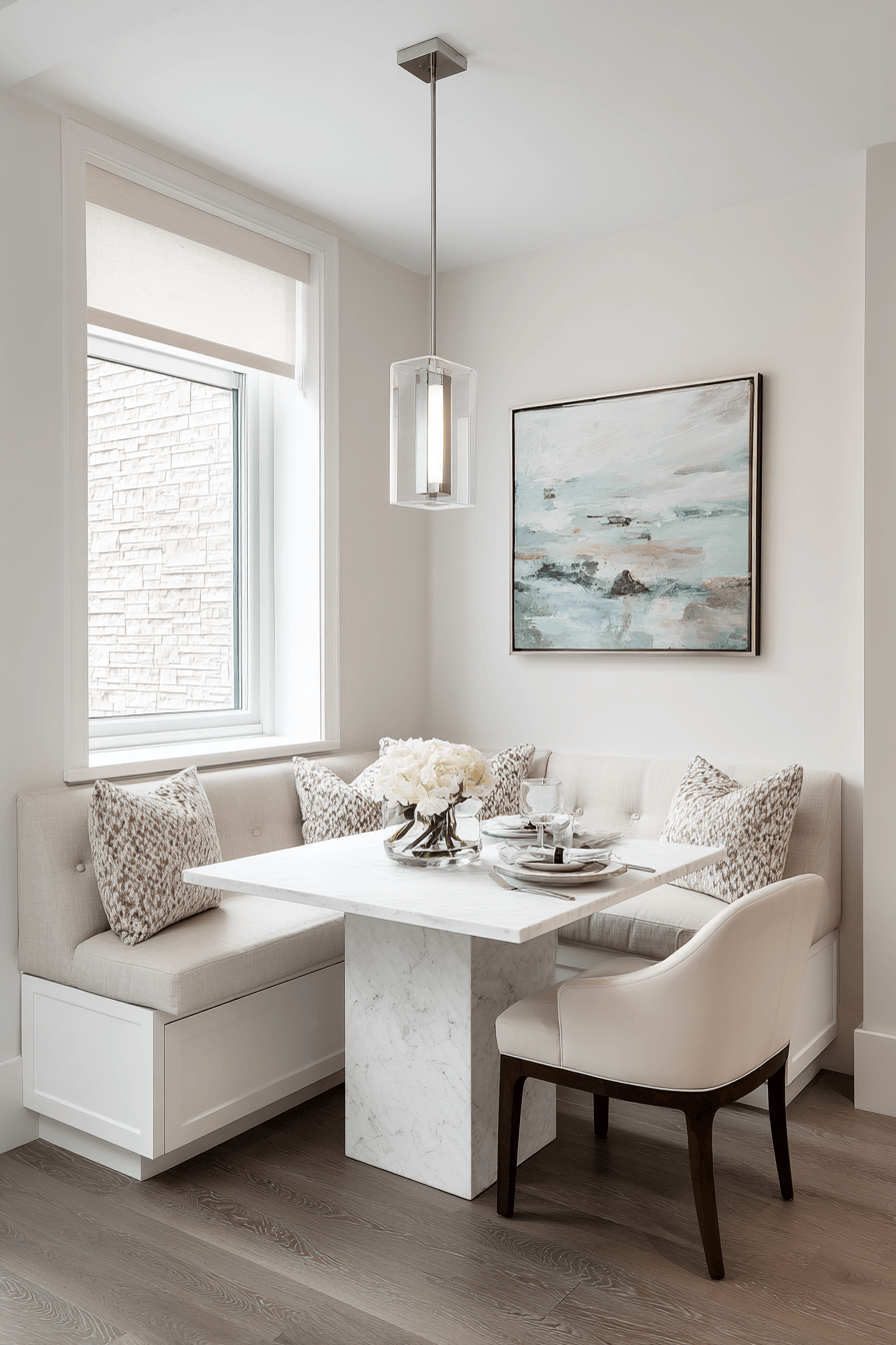 15 corner fit dining layout