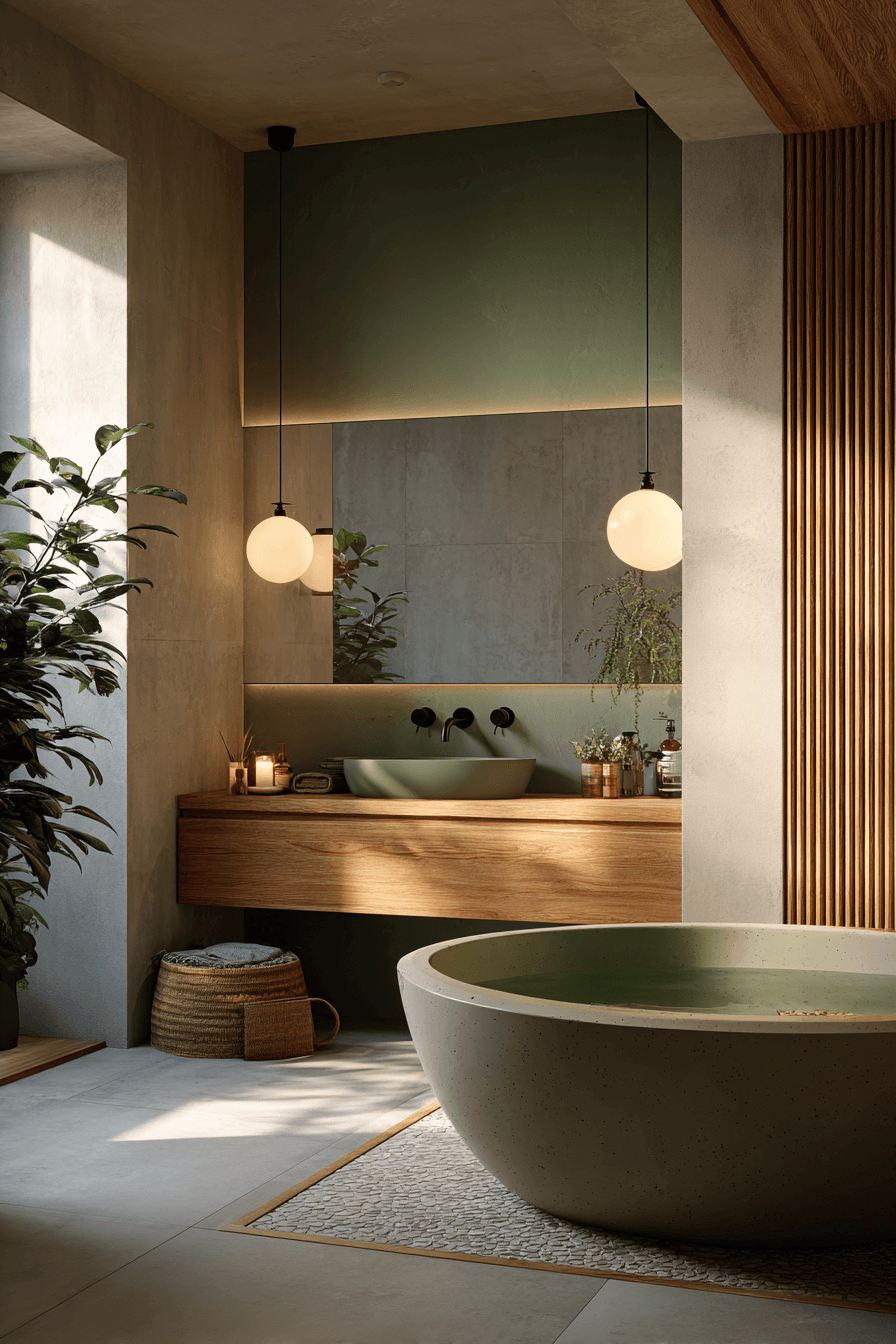 15 green fresh bath room