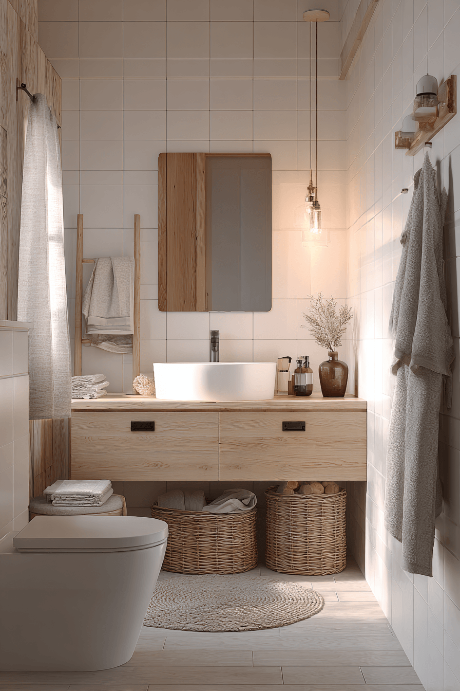 15 light filled farm bathroom