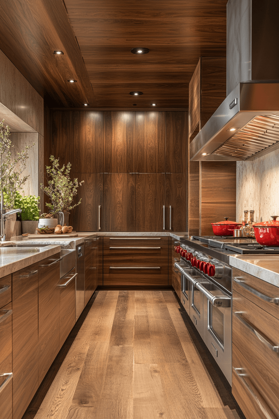 15 natural timber kitchen finish