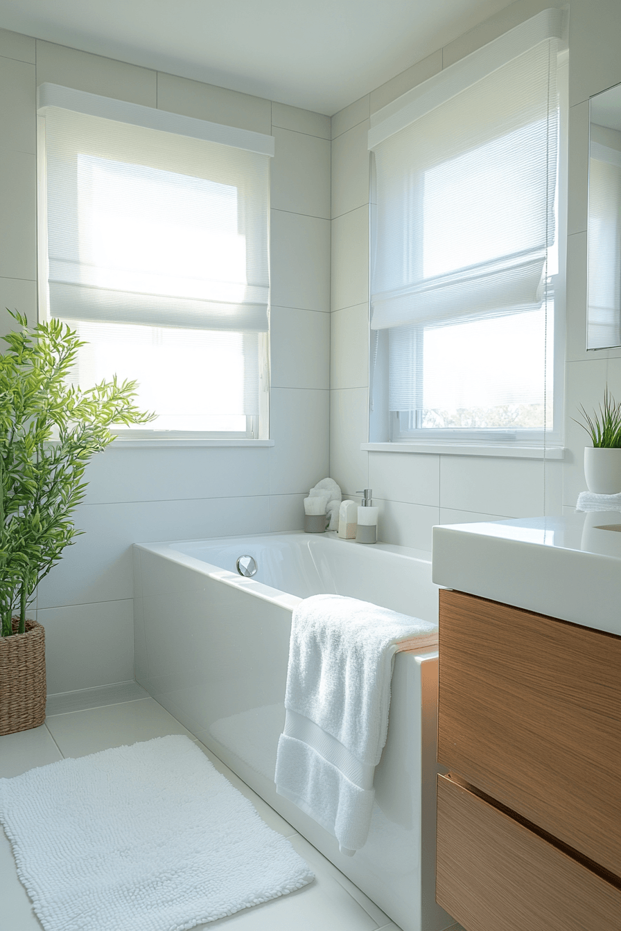15 sunlit fresh open bathroom