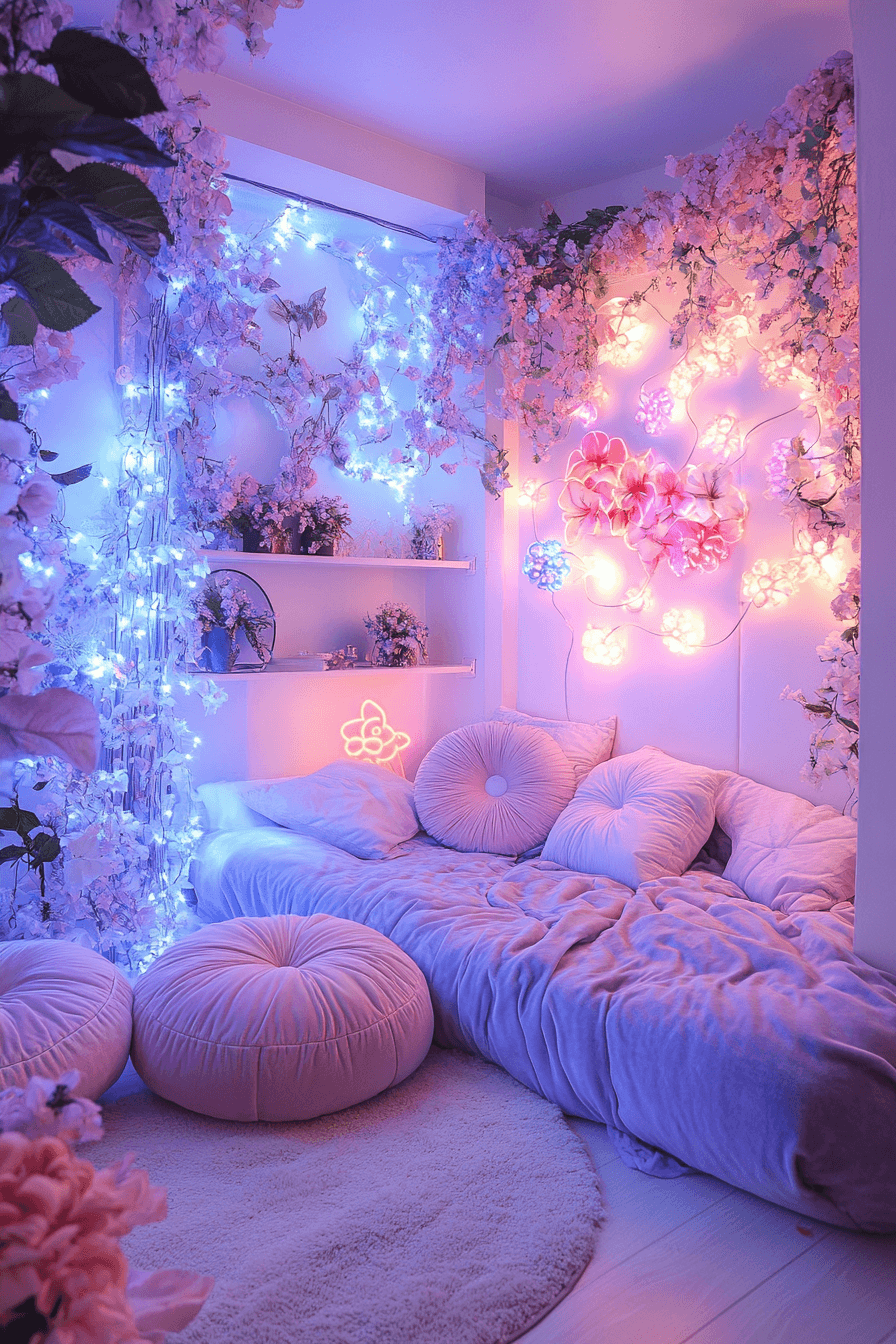 16 creative color glow bedroom
