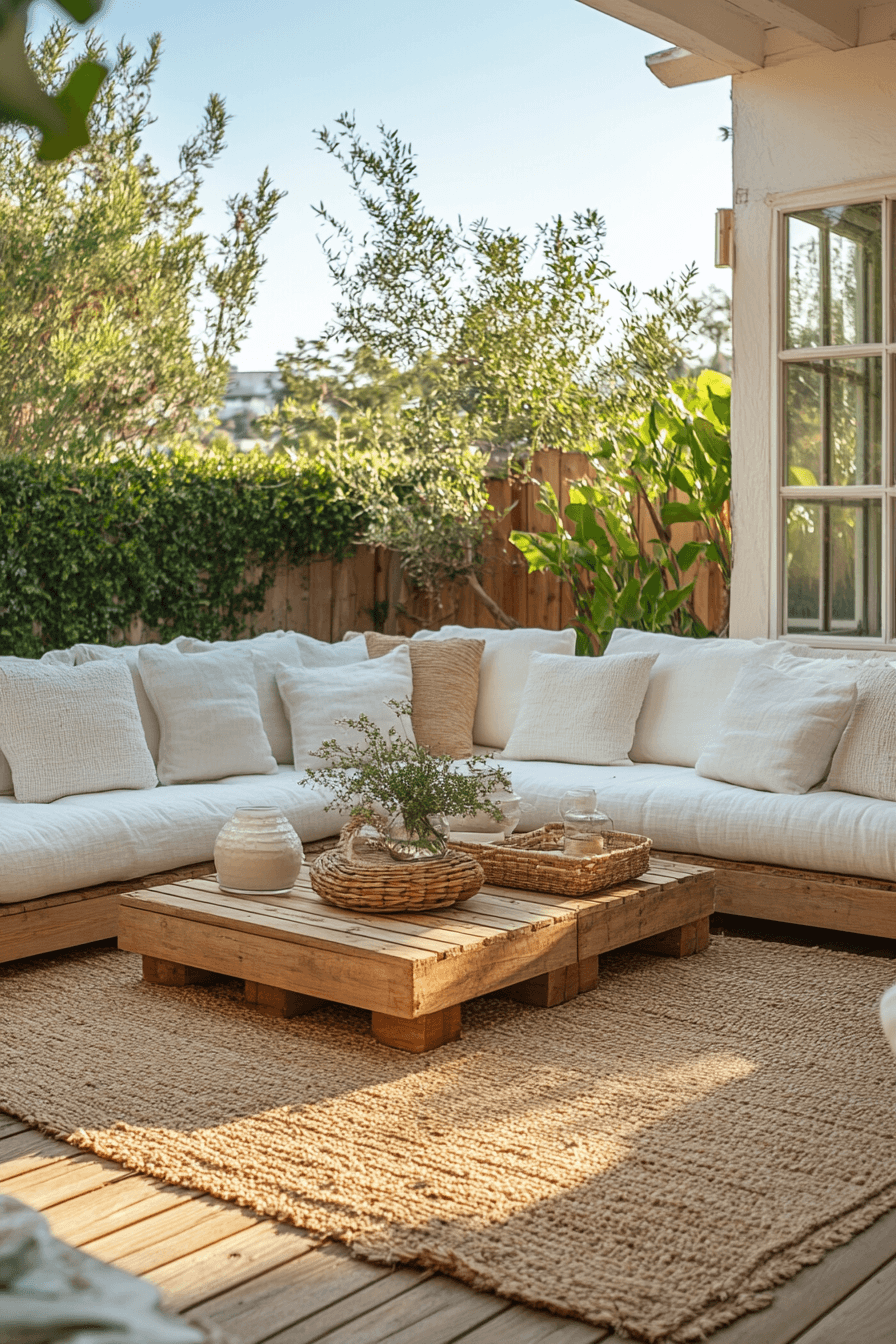 16 neutral outdoor calm space