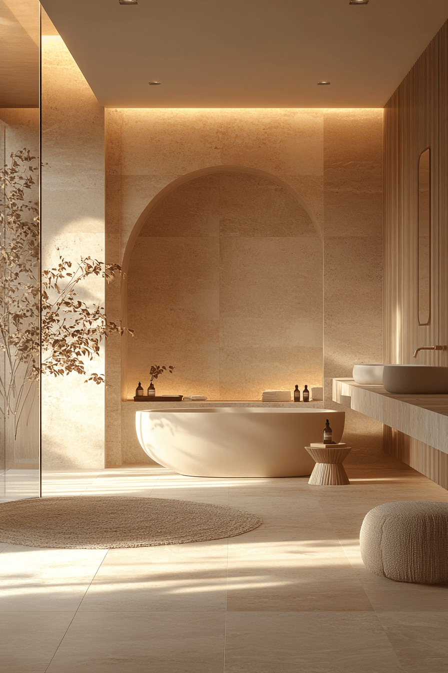 17 calm refined bath design