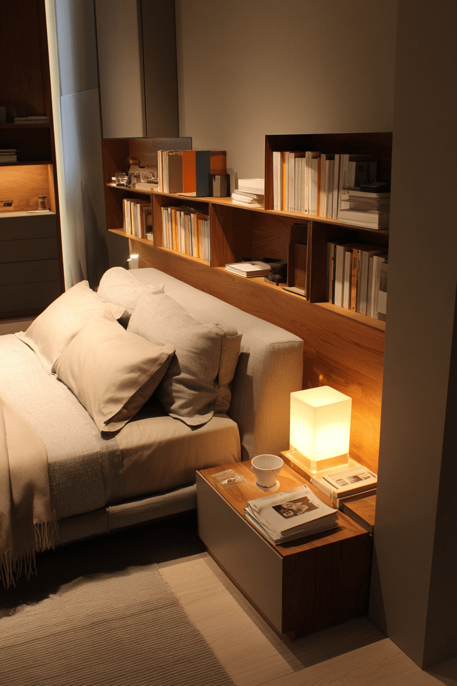 17 compact bedside shelf ideas