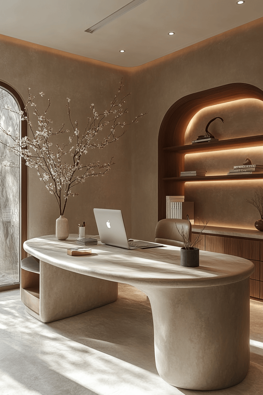 17 curved smooth flow workspace