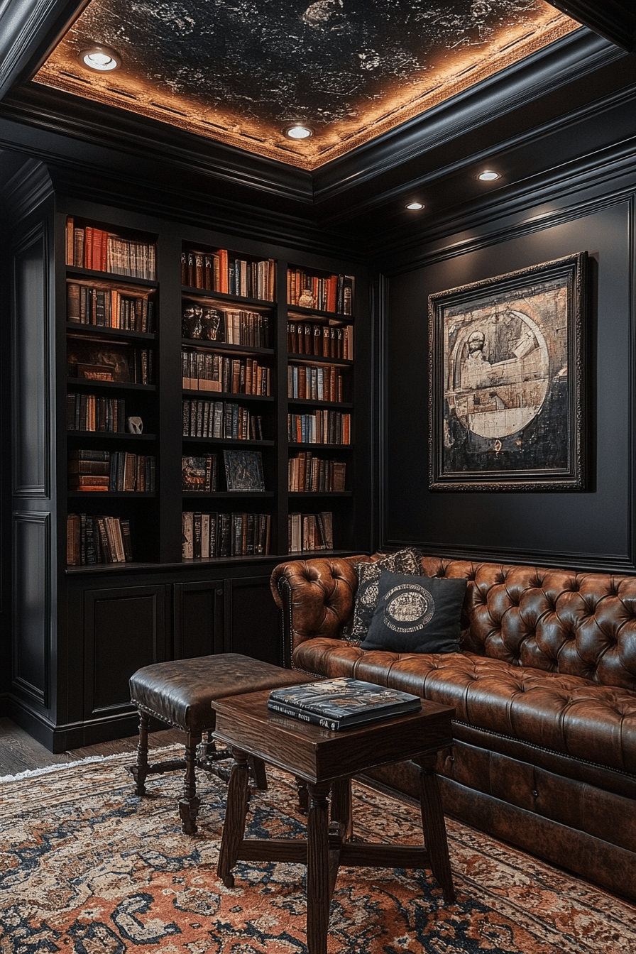 17 dark tone basement style