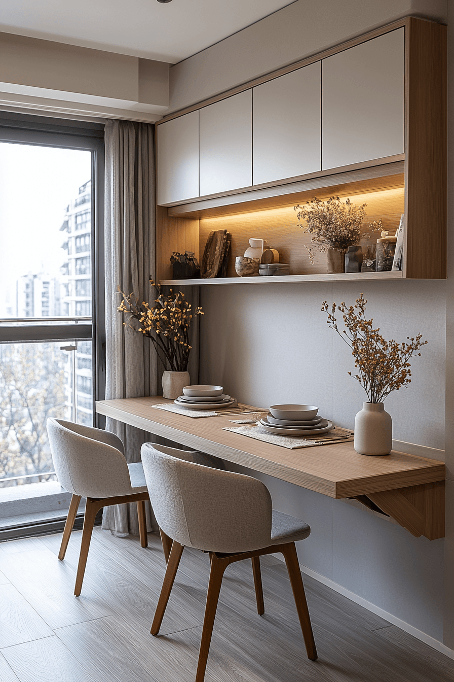 17 hidden fold dining design