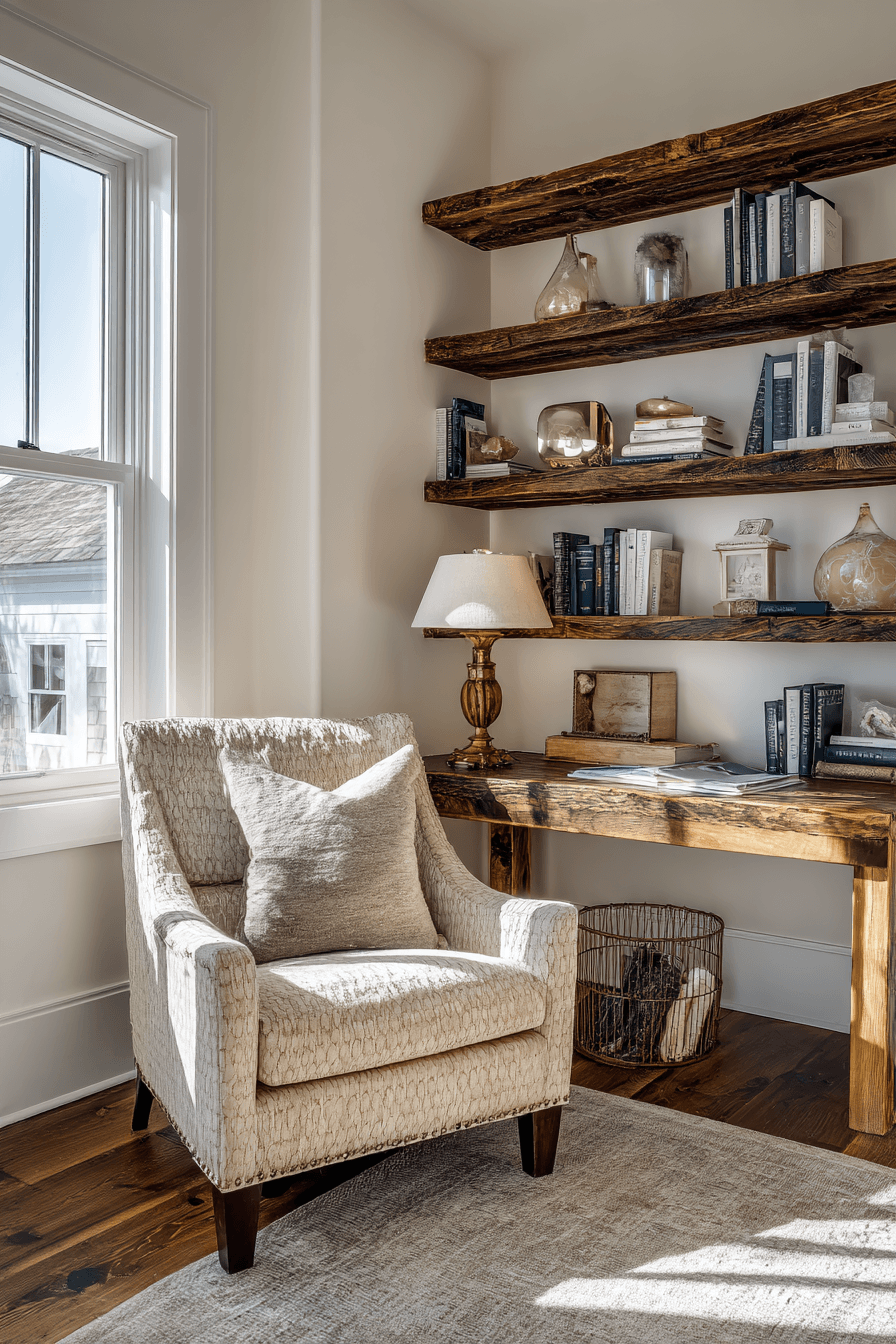 17 reclaimed timber shelf display