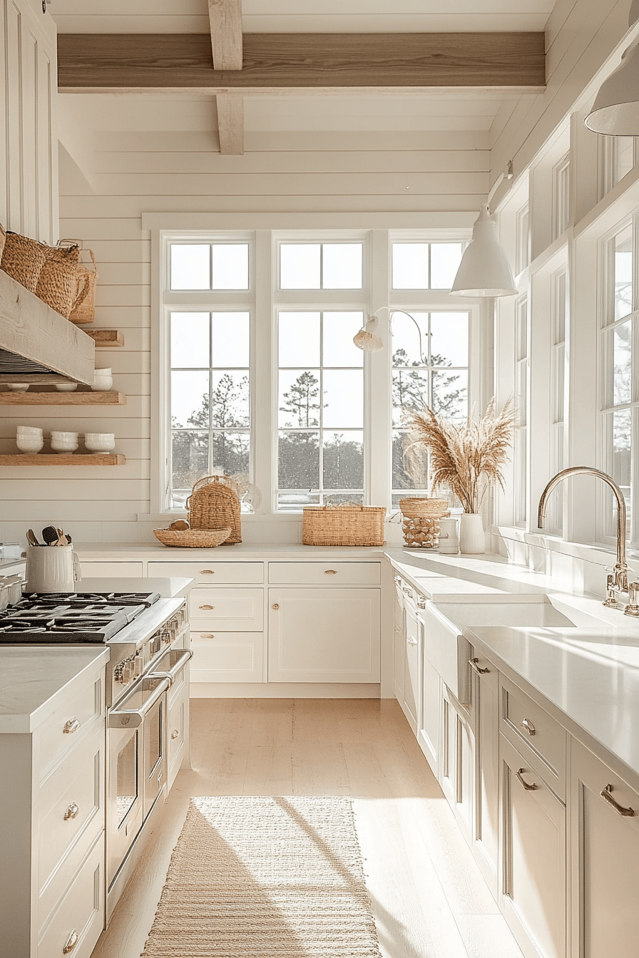17 sunlit open bright kitchen