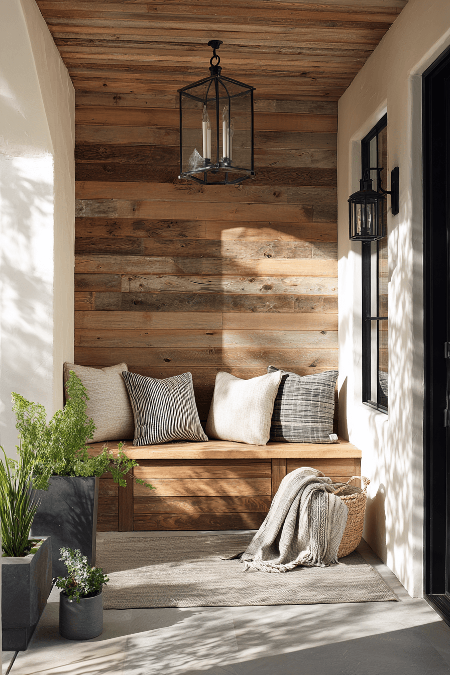 17 wood accent porch styling