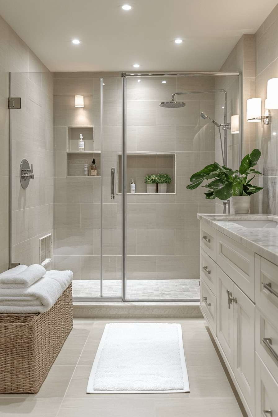 18 frameless shower sleek flow