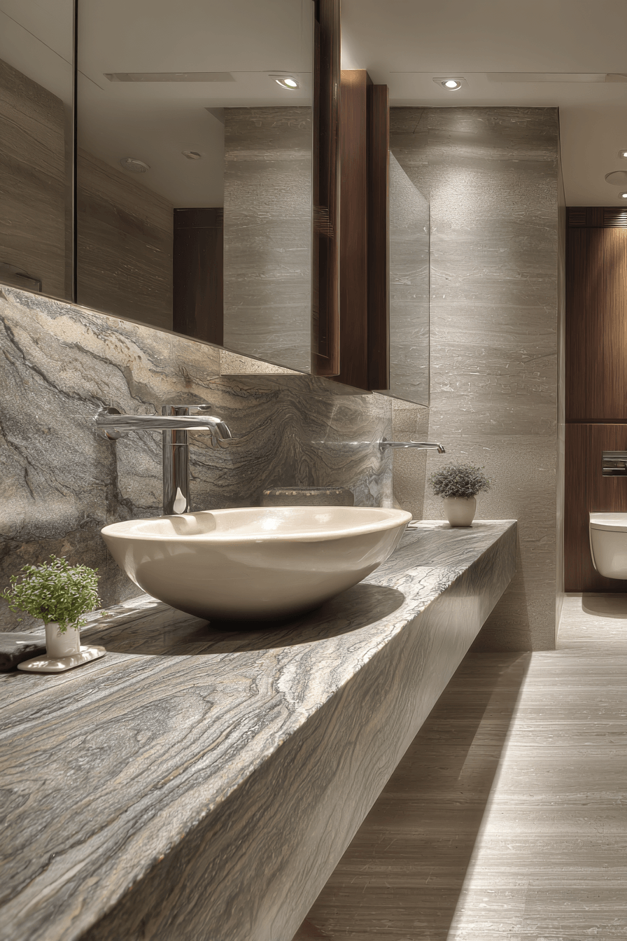 18 granite stable bath room