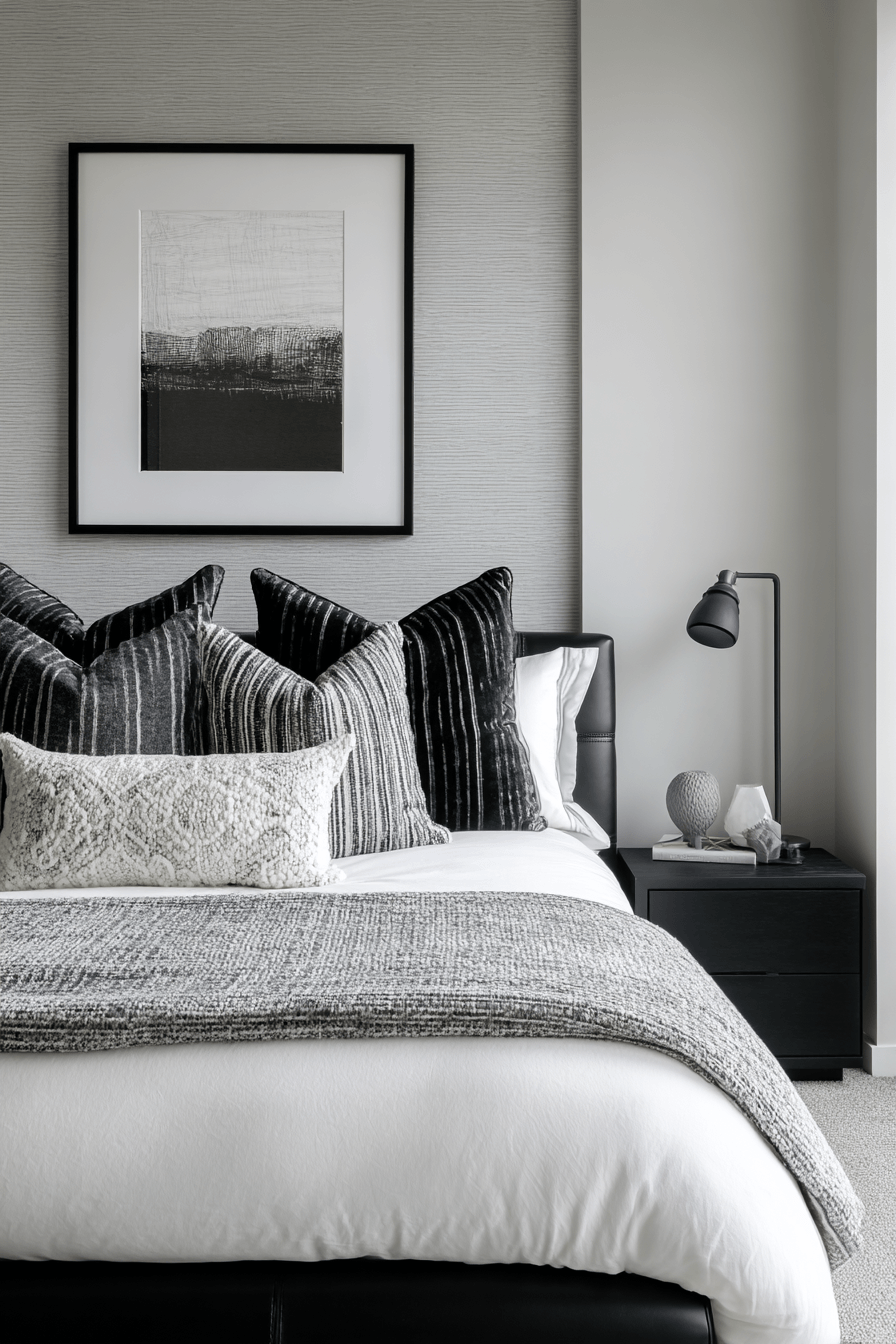 18 monochrome chic guest retreat