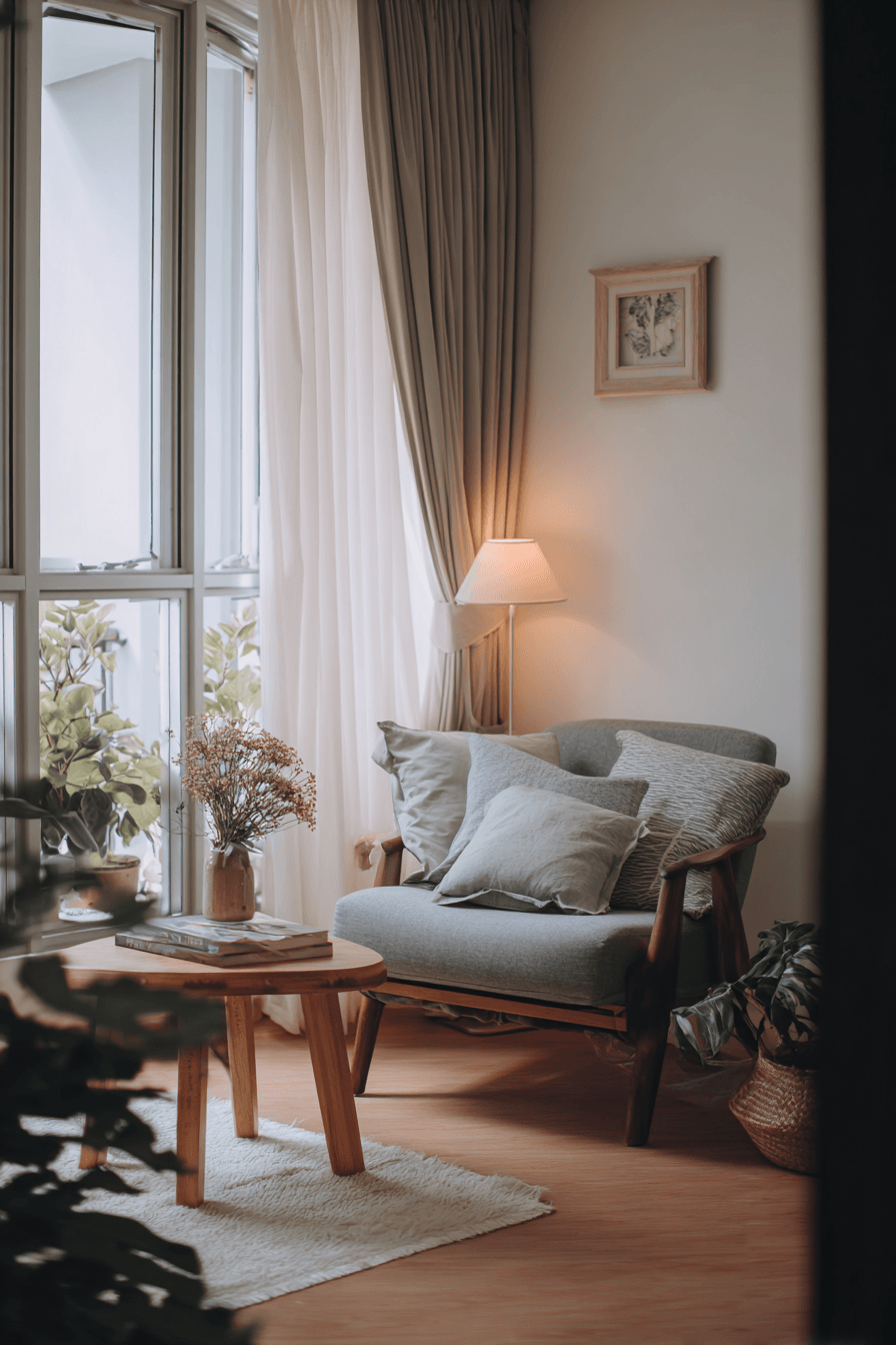 18 peaceful urban apartment corner