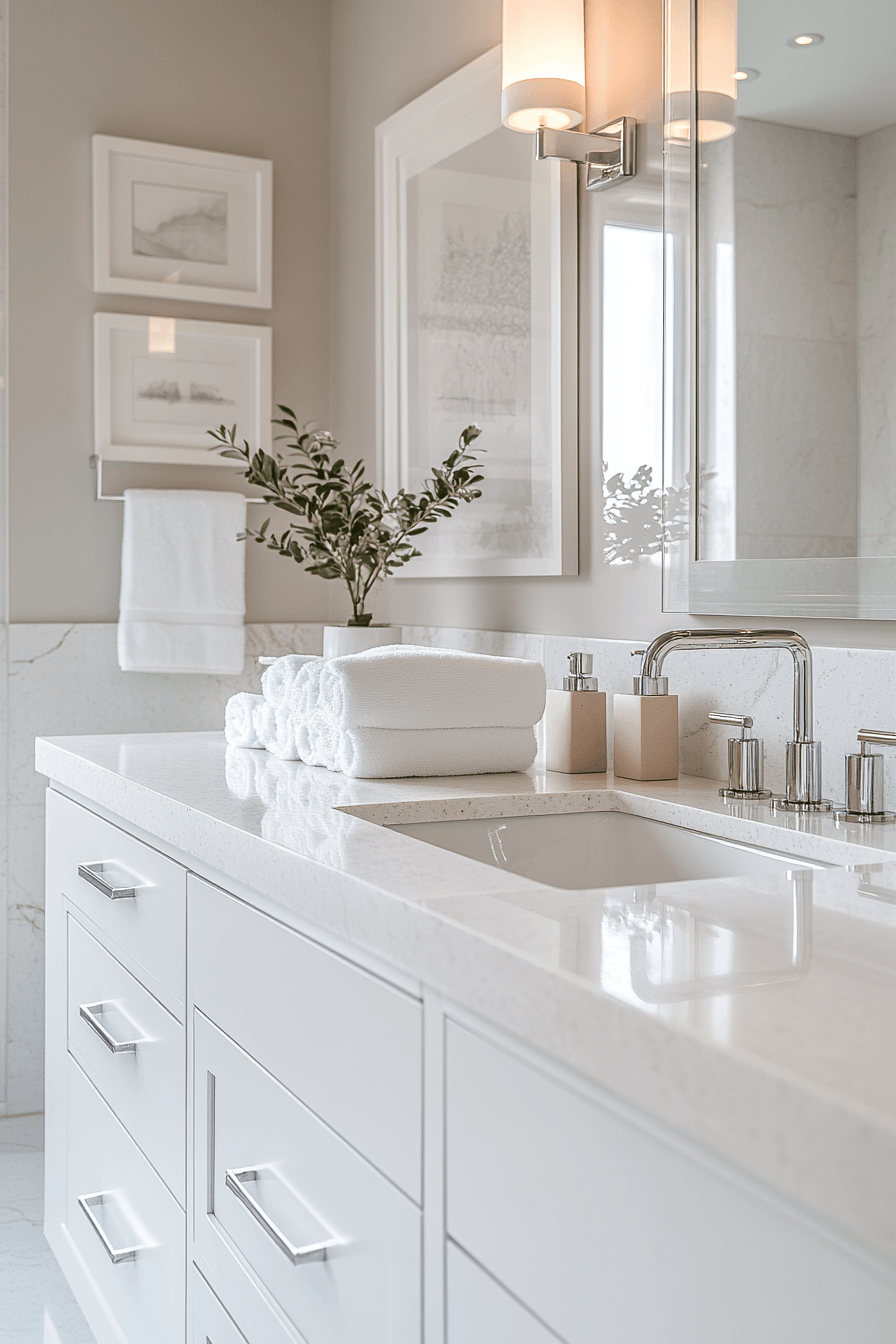 18 smooth quartz bath style