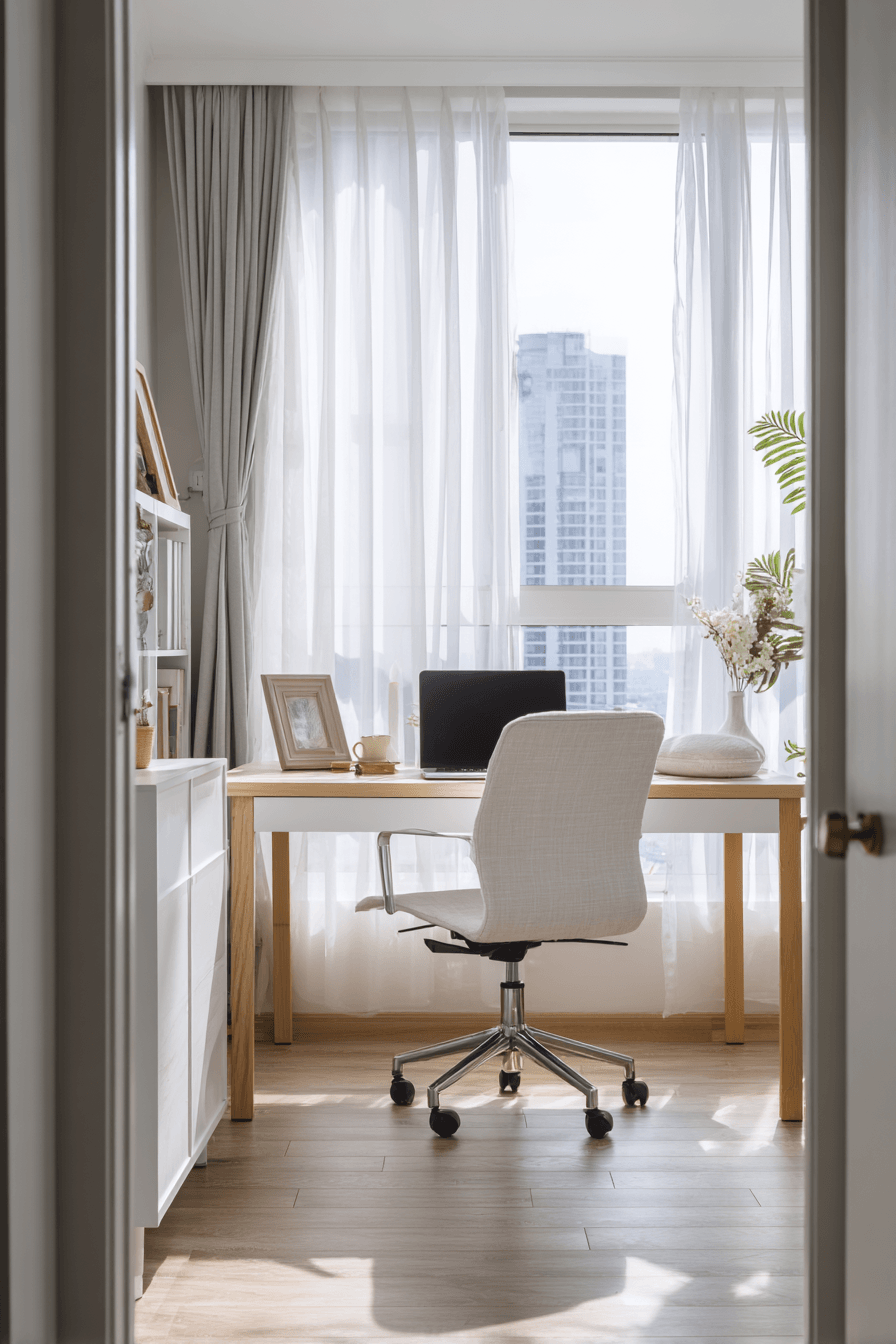 18 sunlit fresh work area