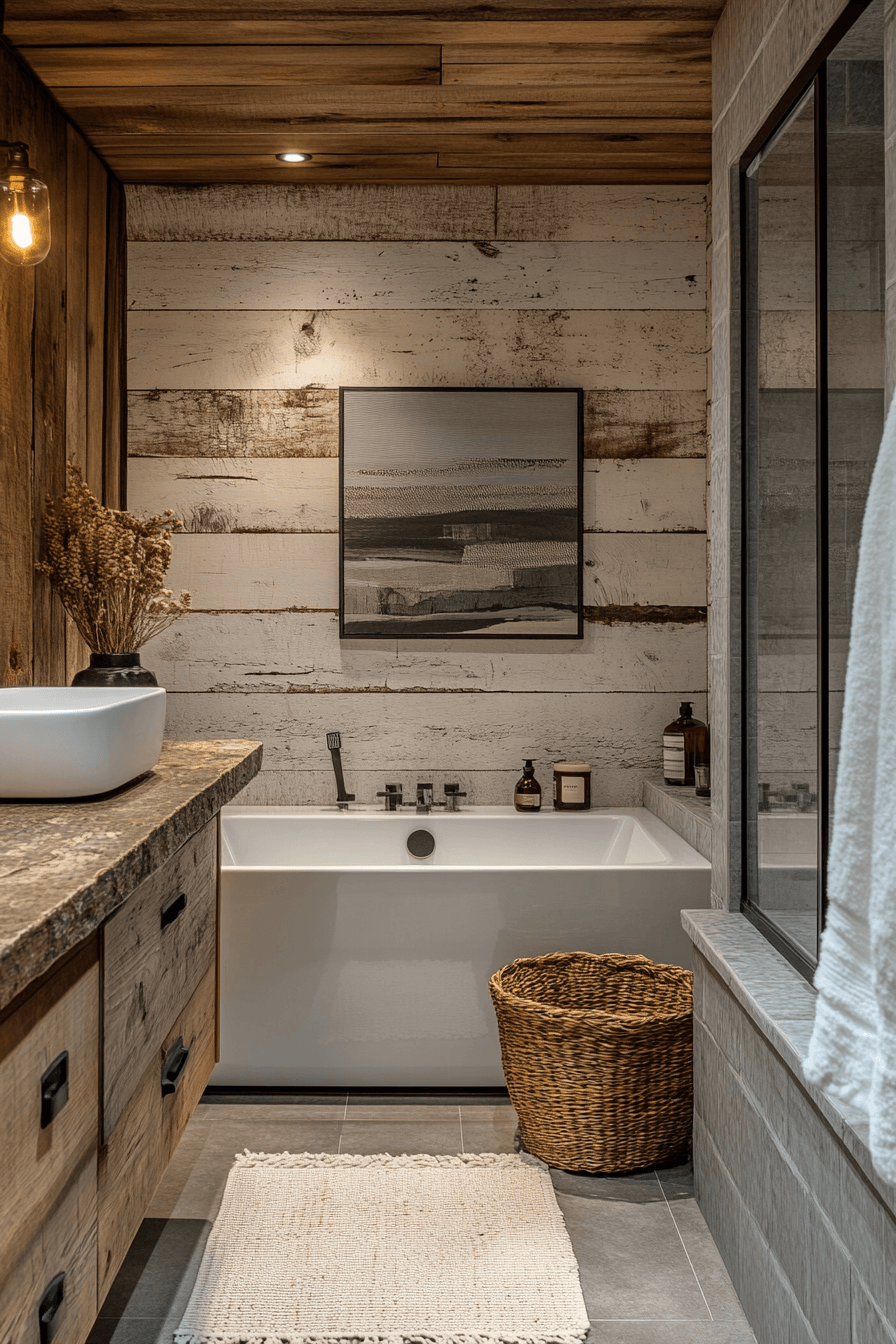19 fresh white wood bathroom