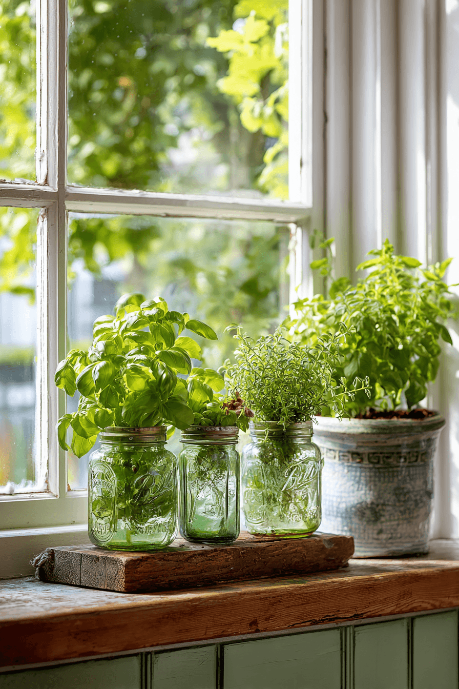 19 kitchen herb jar garden