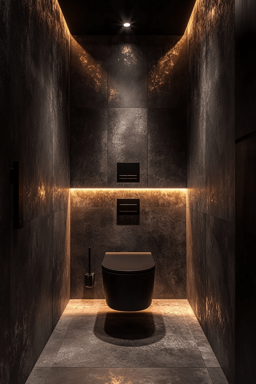 19 shadow contrast bathroom design