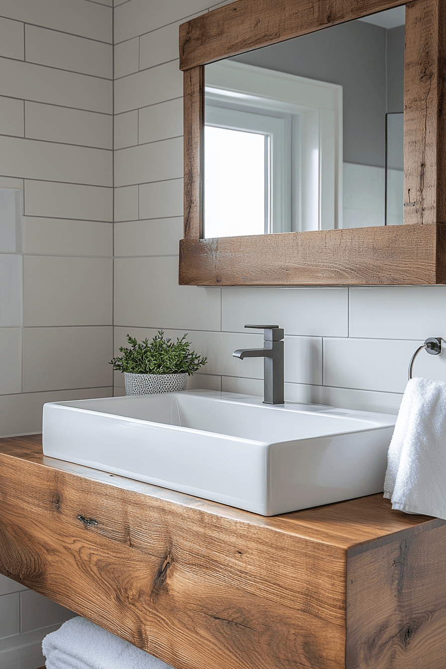 19 warm wood balanced design