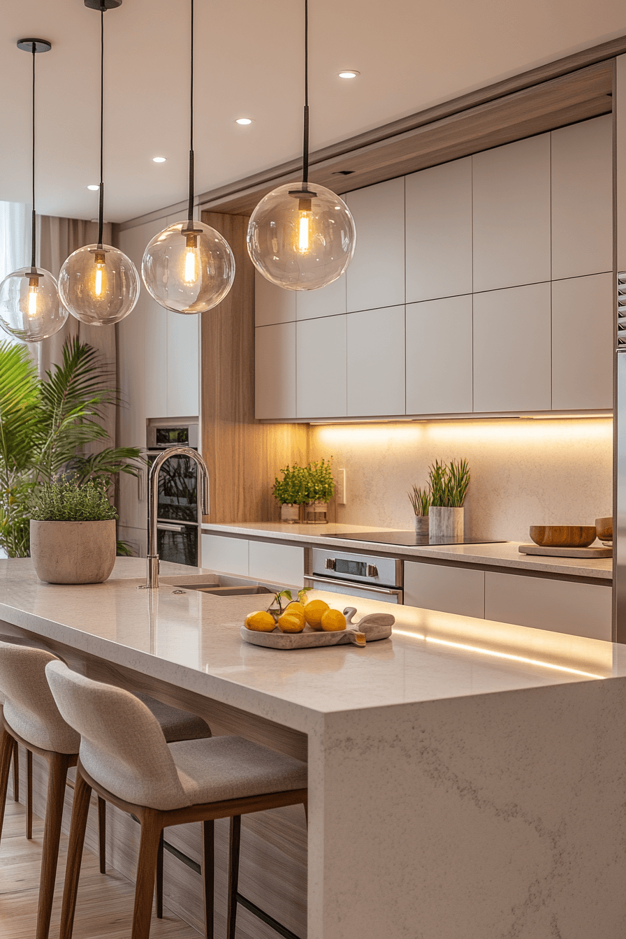 2 fresh modern kitchen flow
