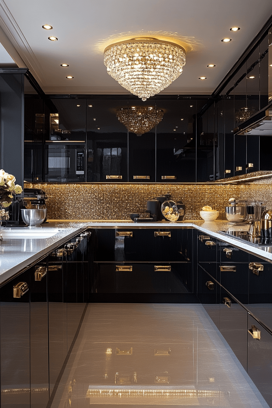 2 radiant gloss finish kitchen