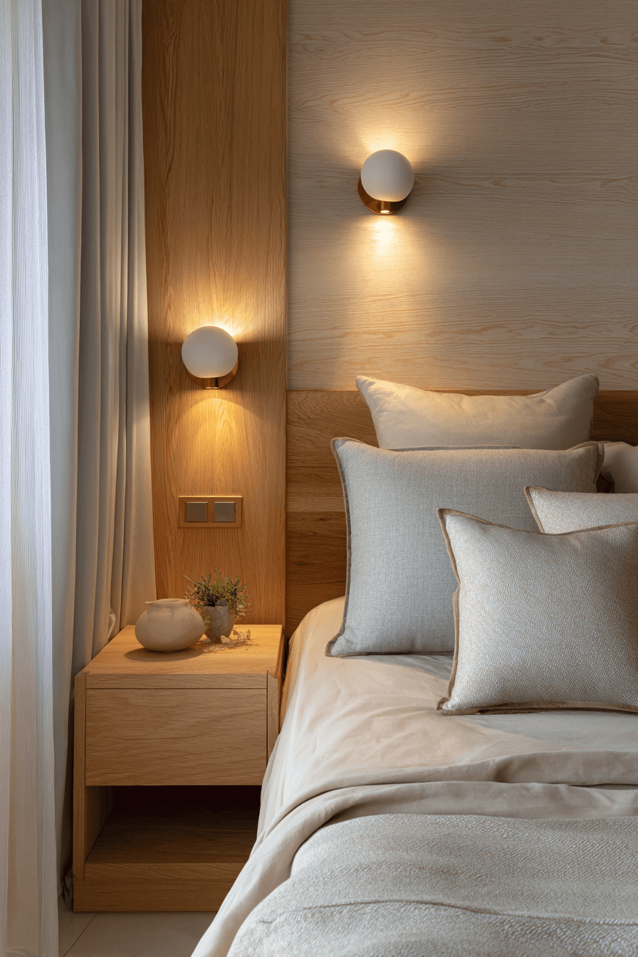 20 glowing soft light bedroom