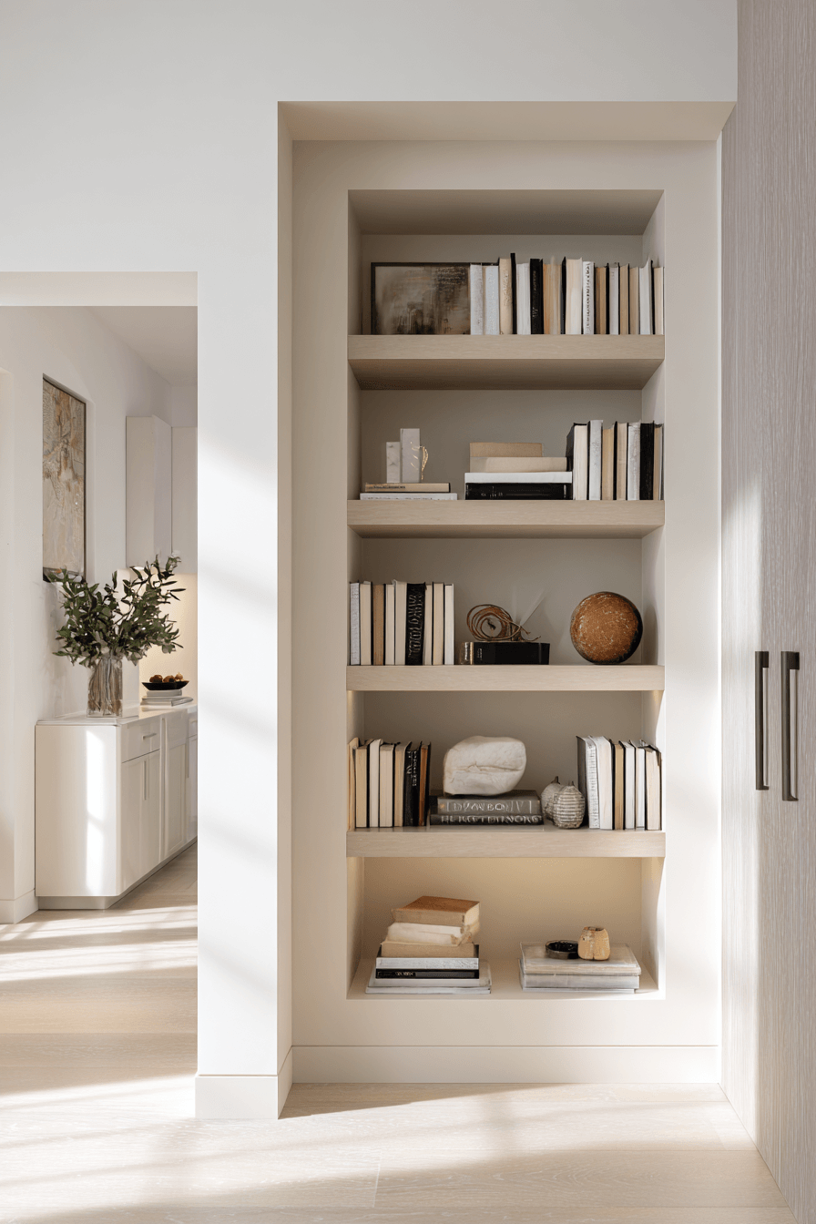 20 inset wall shelf design