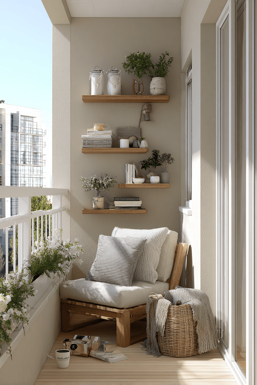 20 neat wall storage balcony