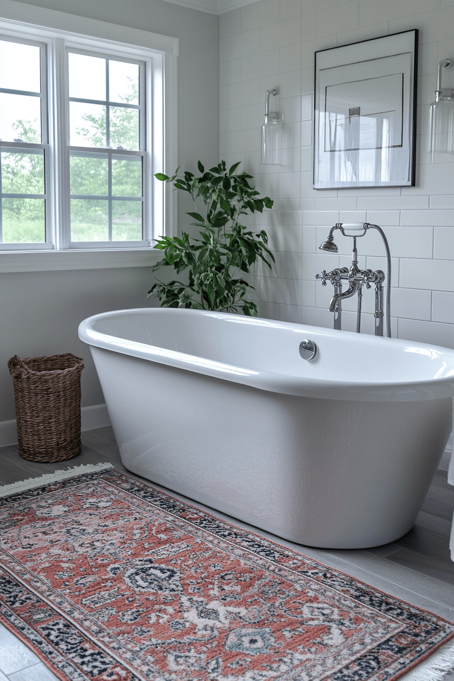 20 relaxed rustic bath style