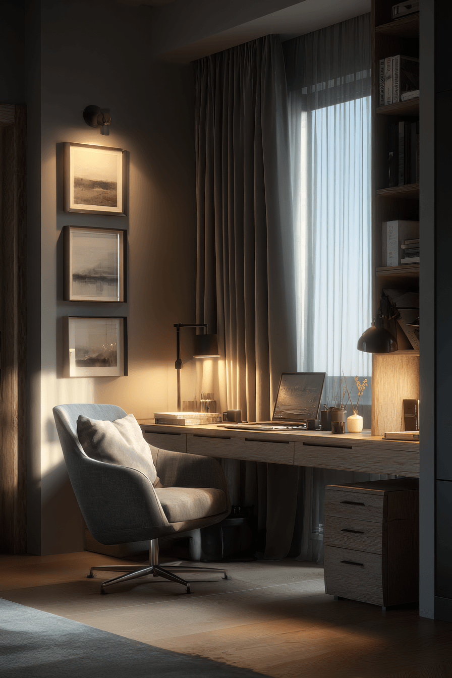 20 sleek calm desk retreat