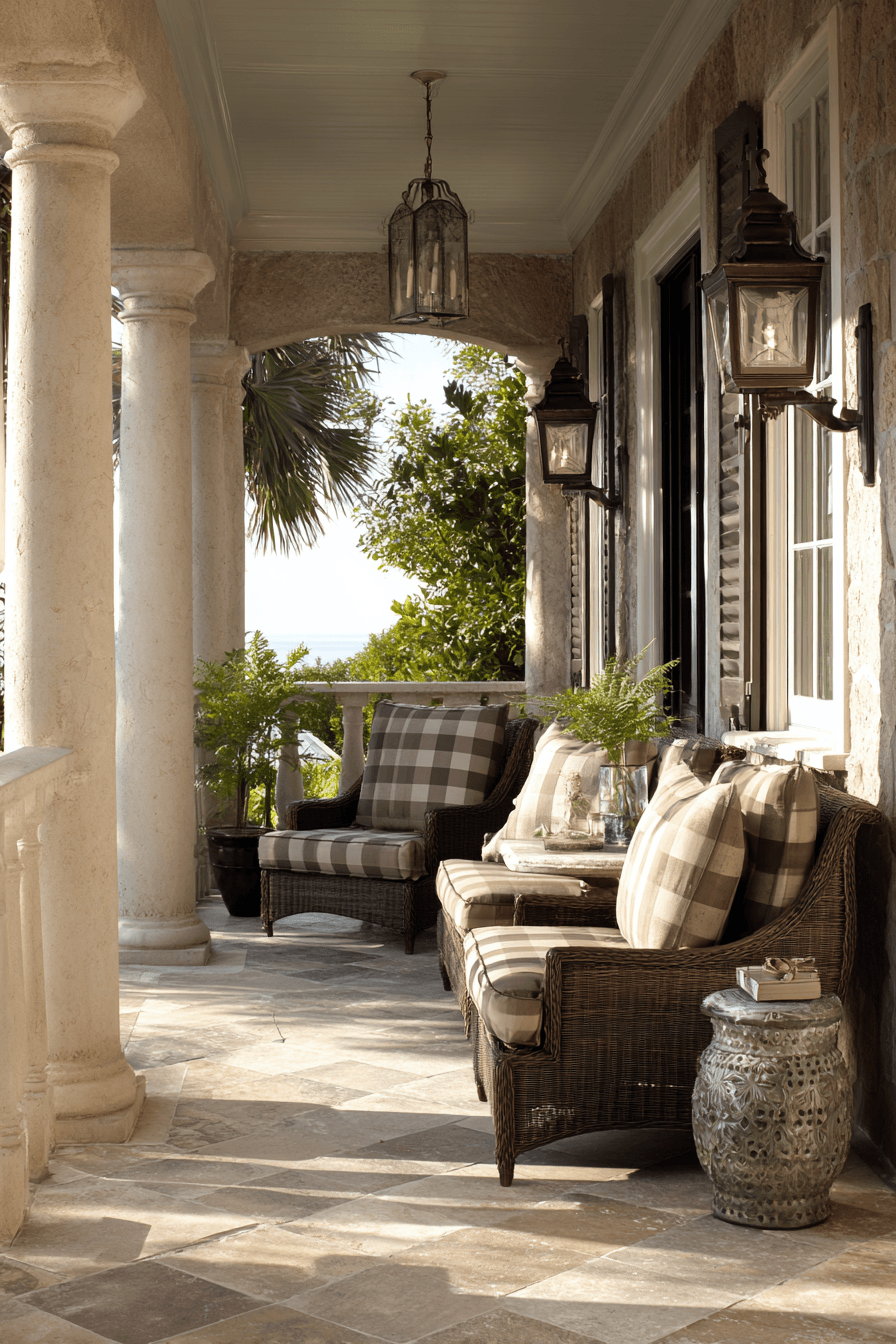 20 textured stone porch design