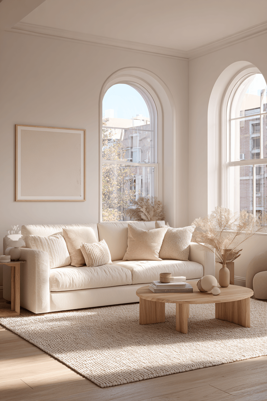 21 cream minimal apartment style