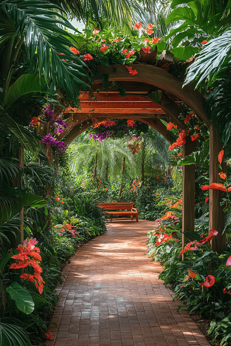 21 tropical oasis garden arbors