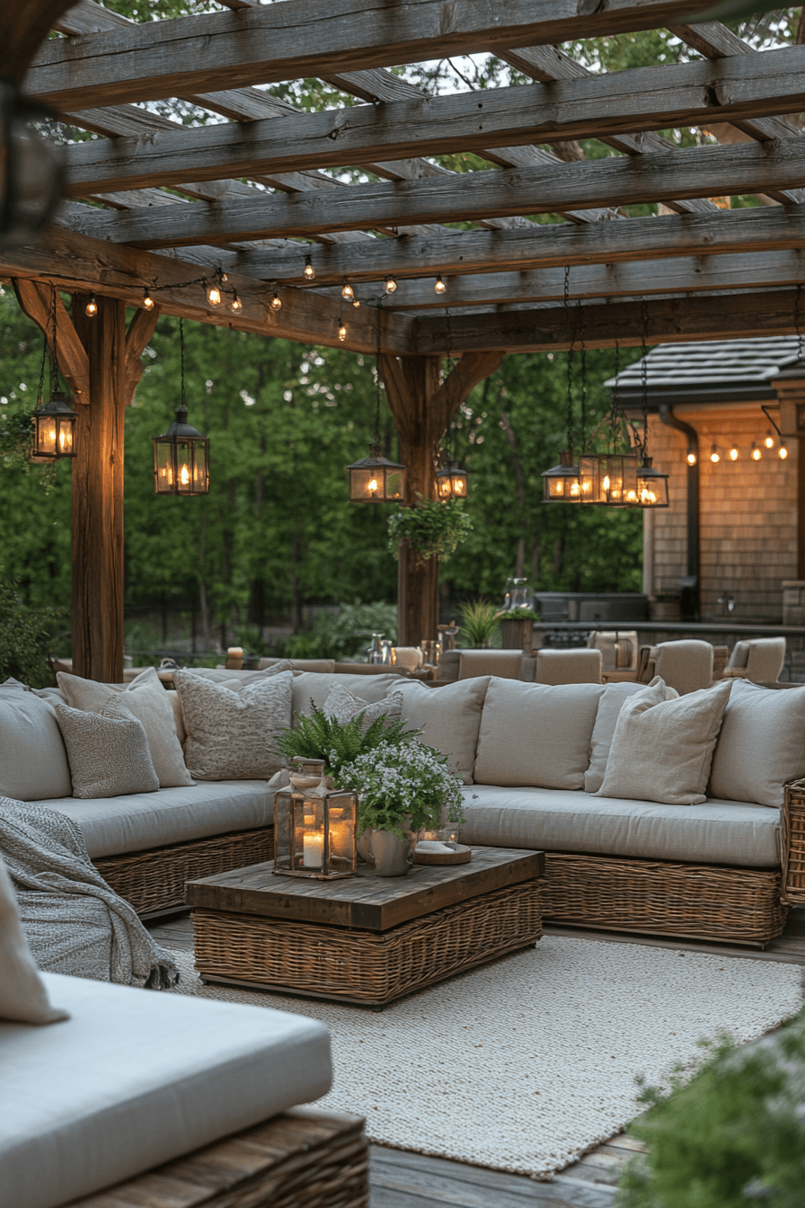 22 cozy covered outdoor lounge
