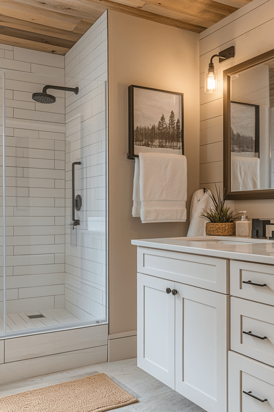 22 easy clean farm bathroom