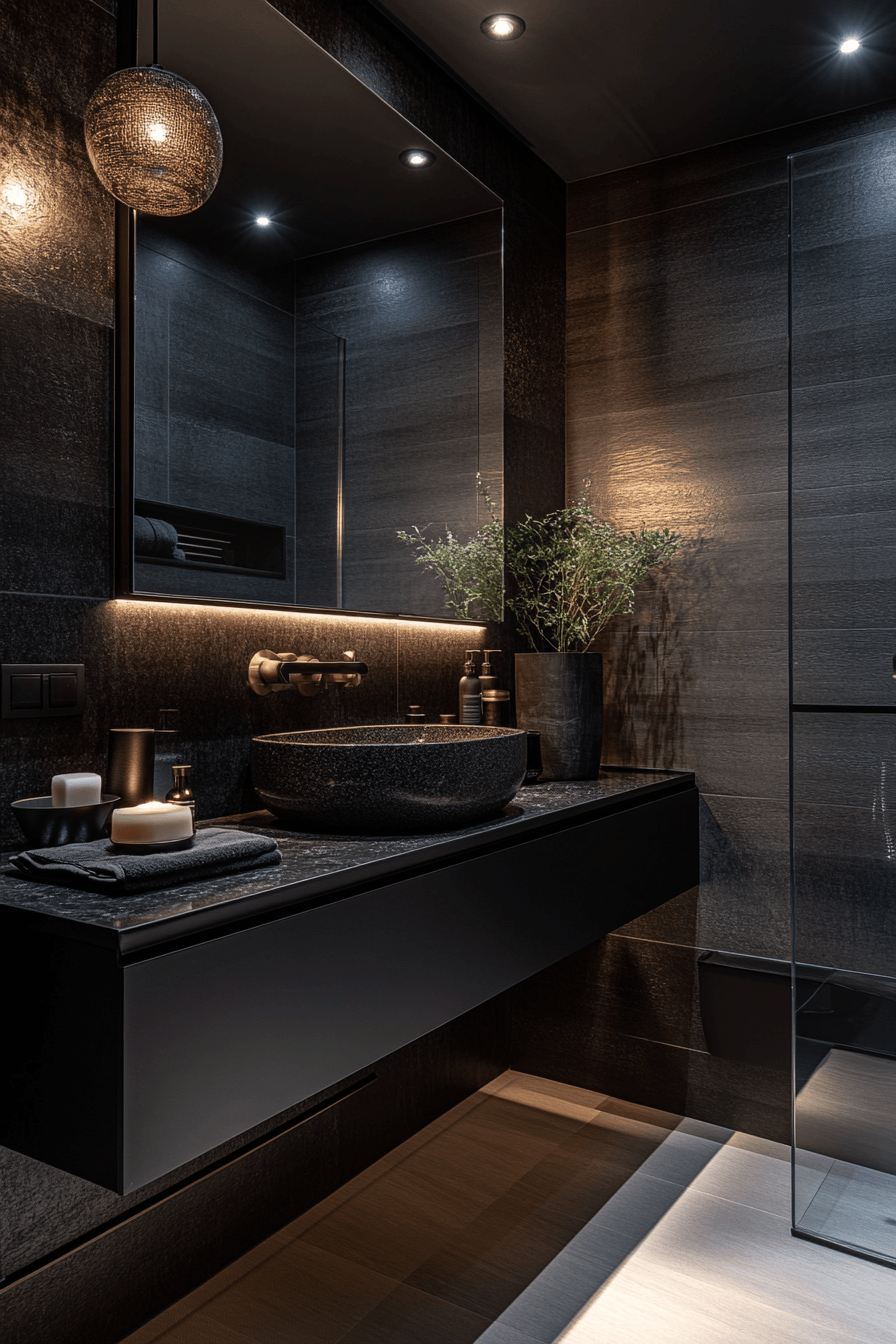 22 graphite modern bathroom style