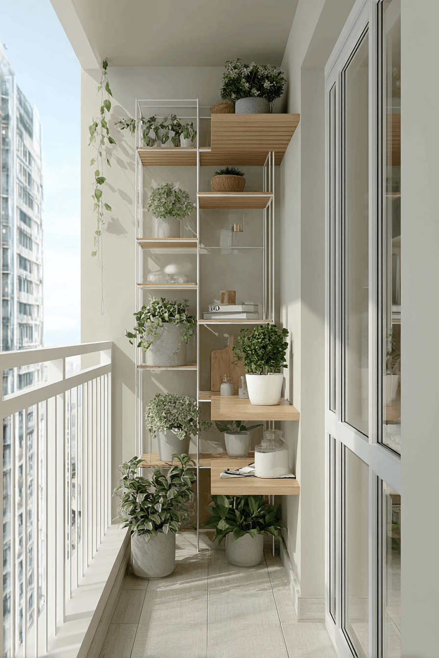 22 light functional balcony setup