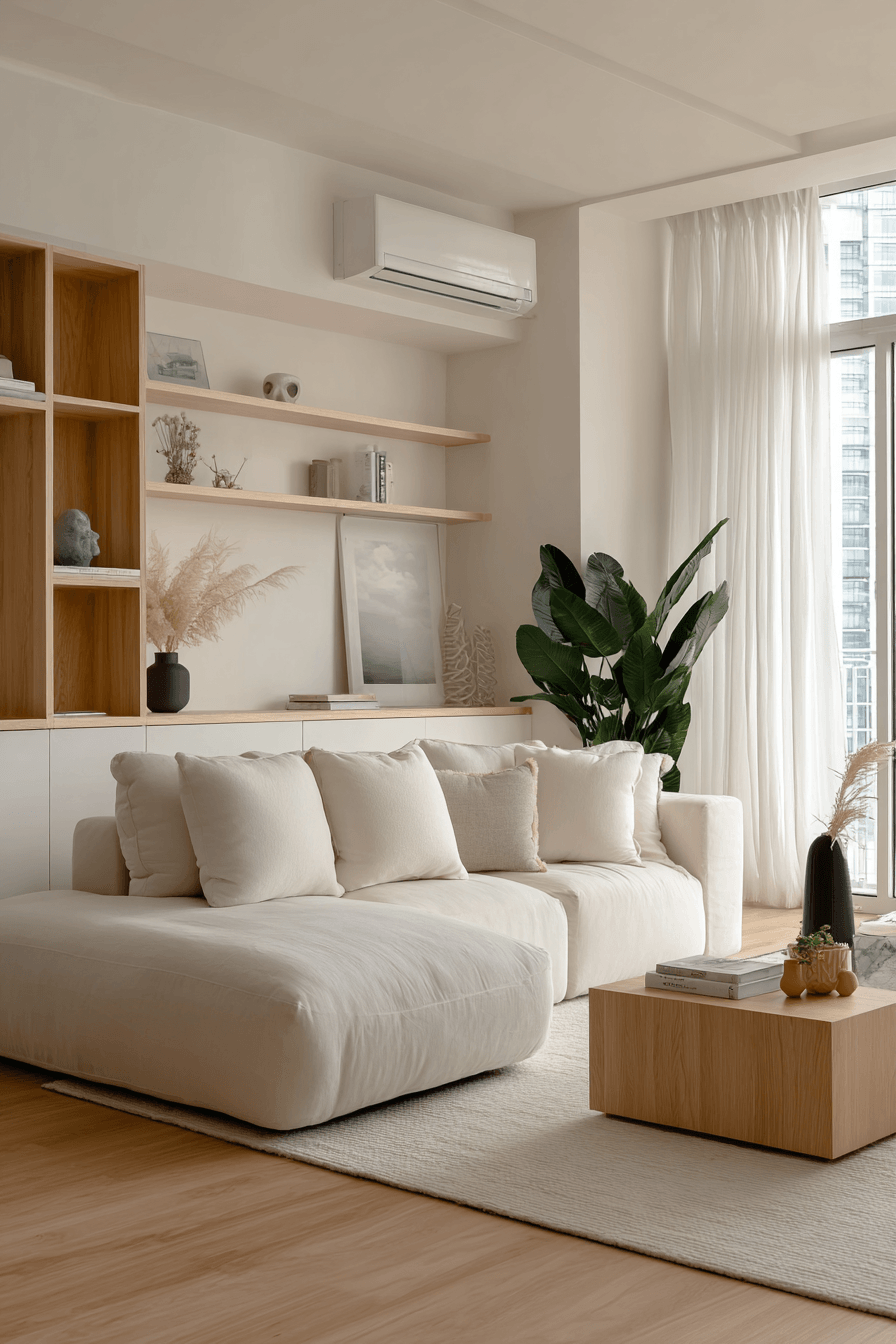 22 organized clean living space