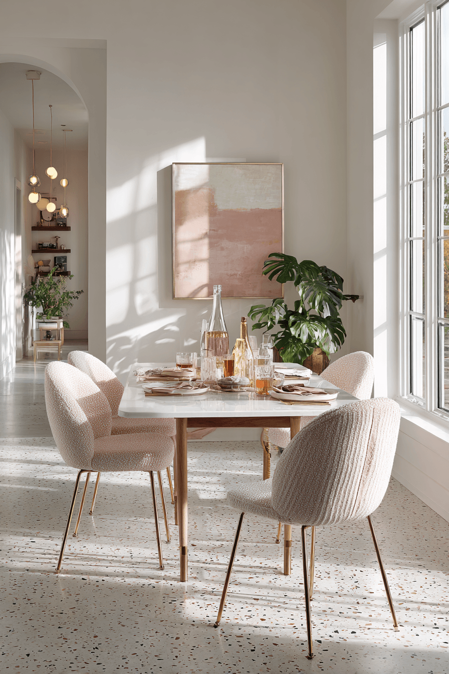 22 quartz chic dining table