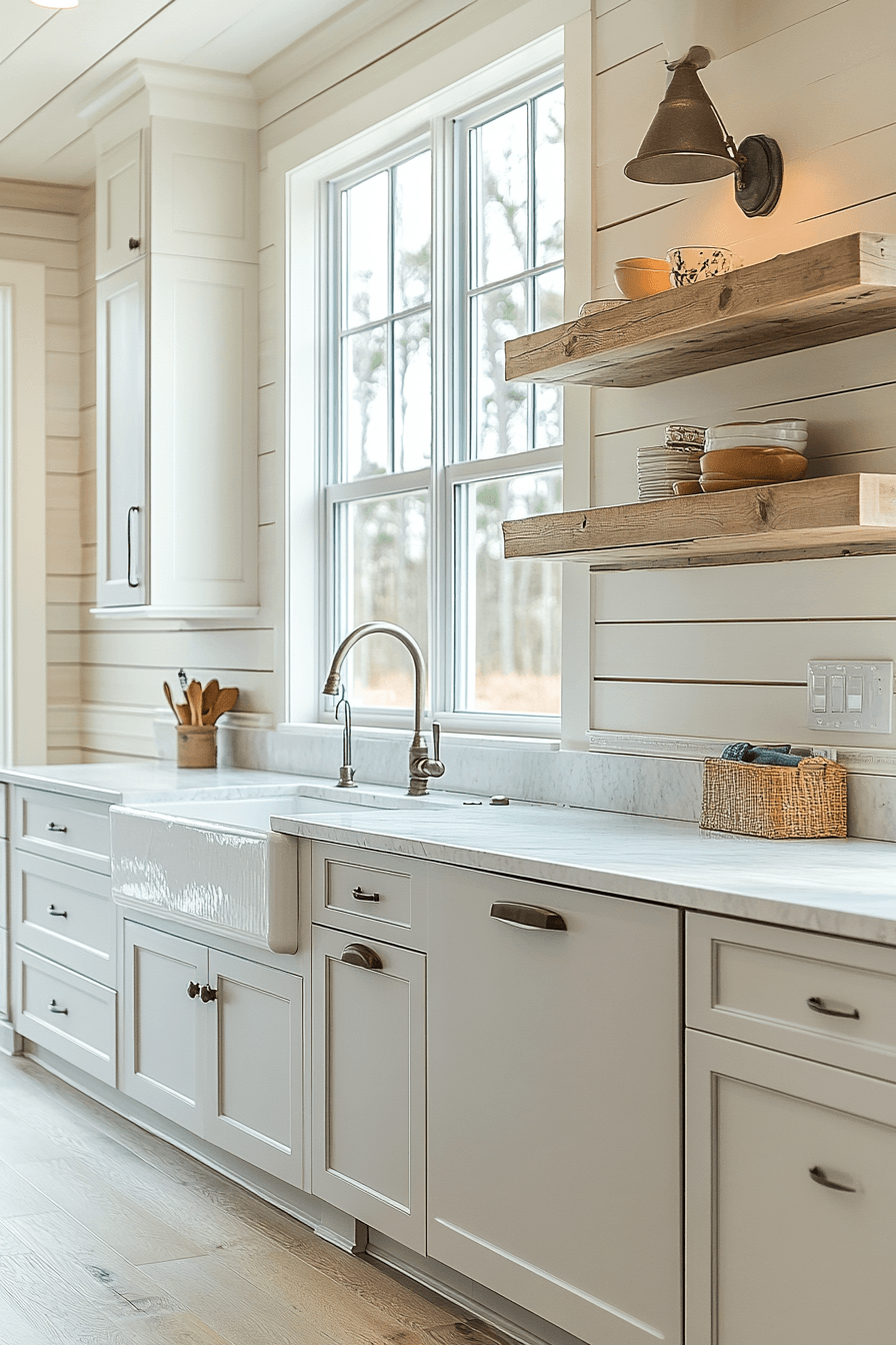 22 rustic blend coastal kitchen