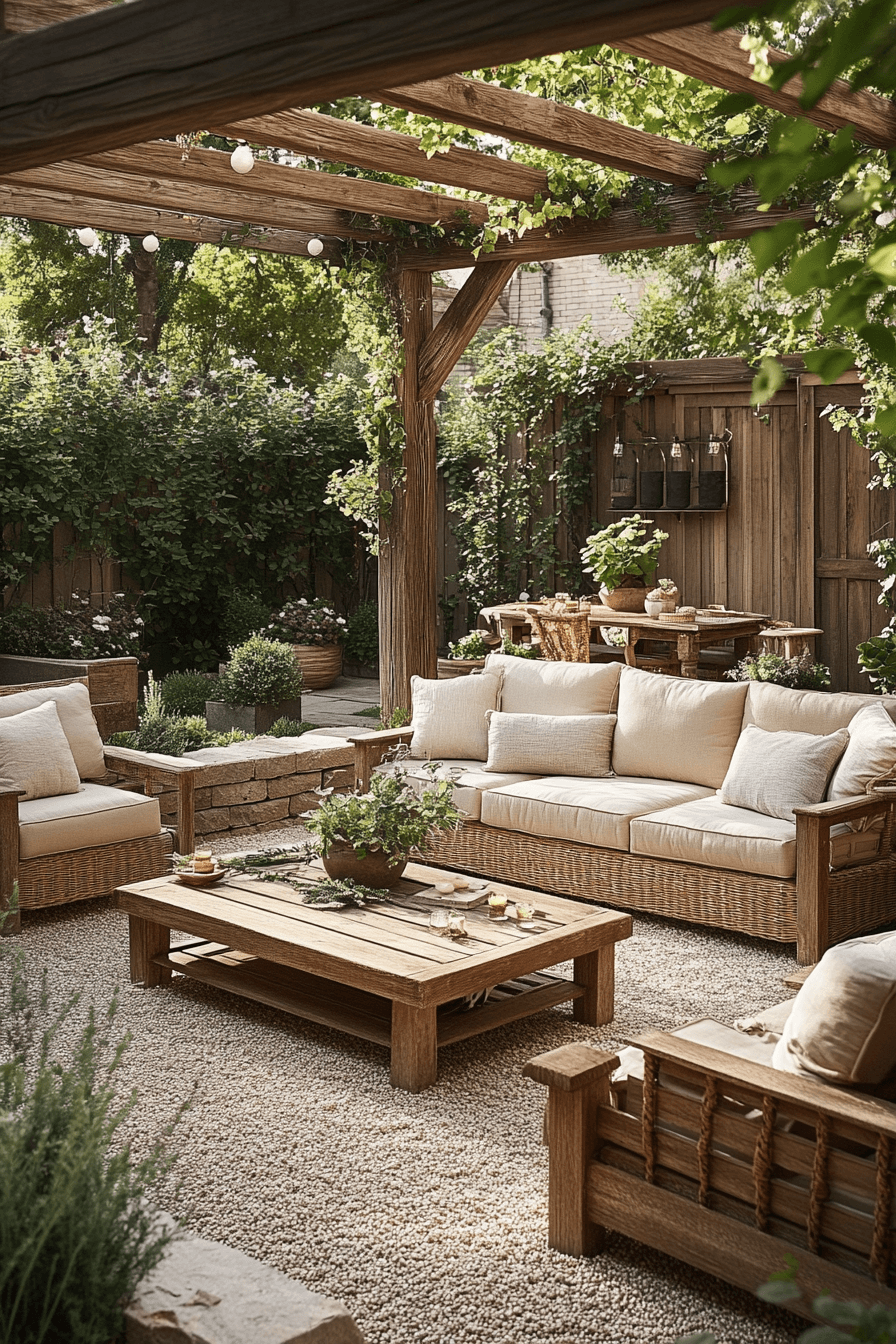 23 earthy outdoor living style