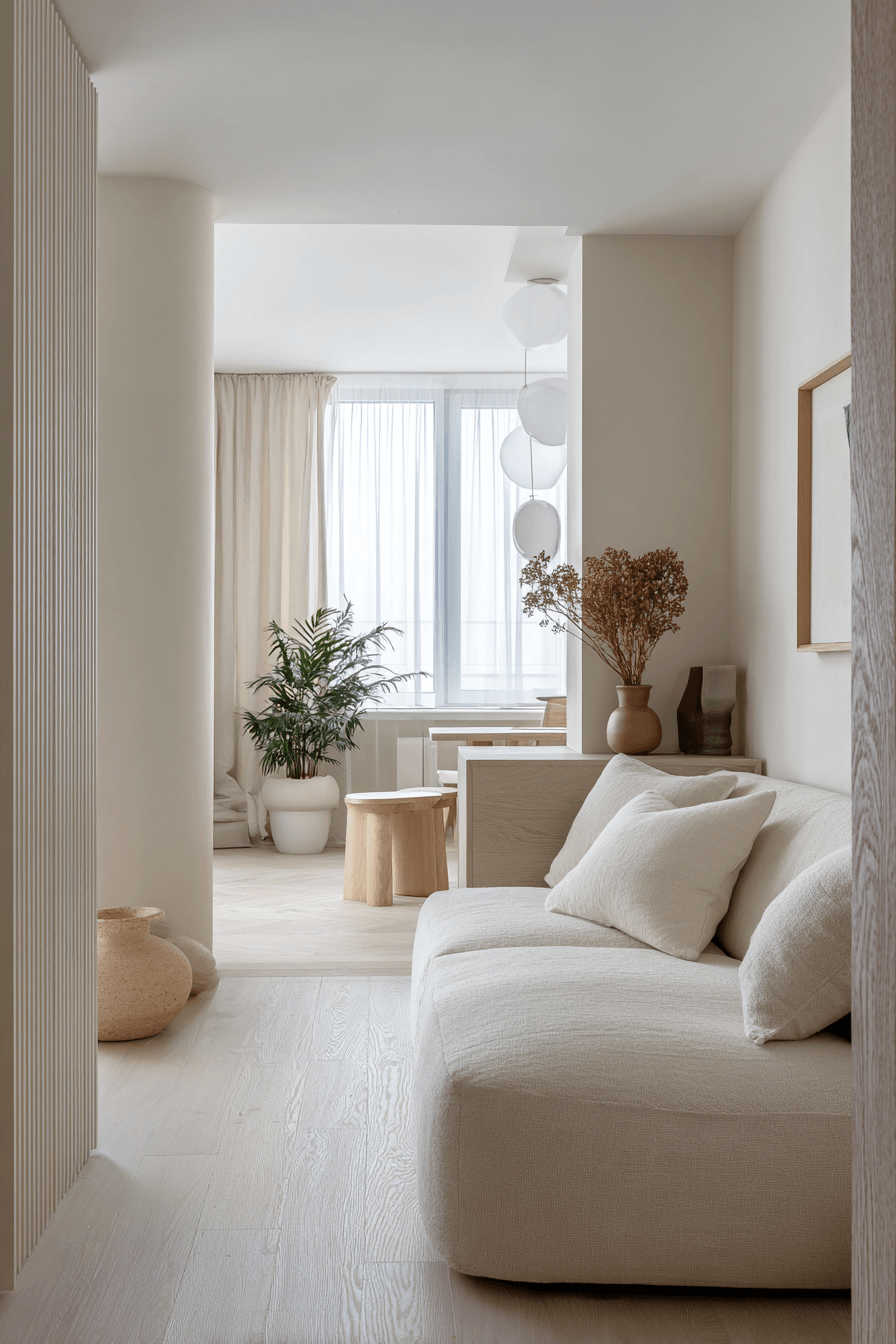 23 serene compact space design